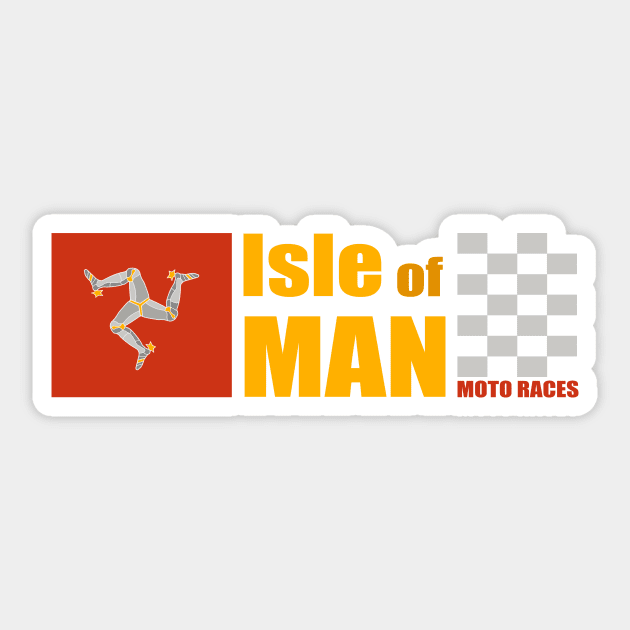 Isle of Man - Moto Races Sticker by FBdesign